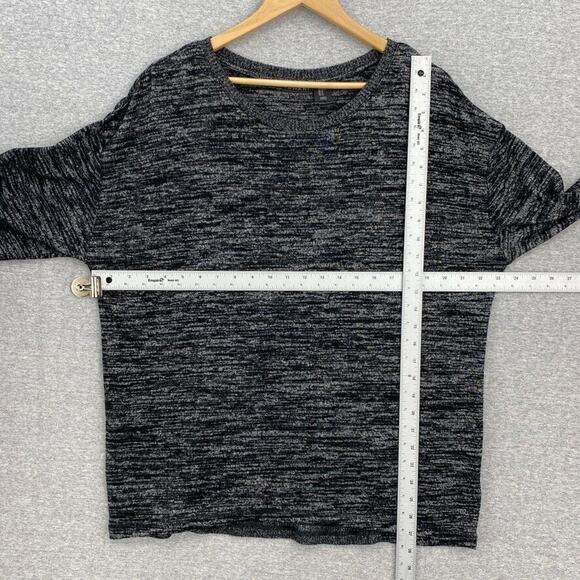 Tahari Sweater Womens XL Gray Long Sleeve Round Neck Back Insert Top Blouse - Picture 8 of 12